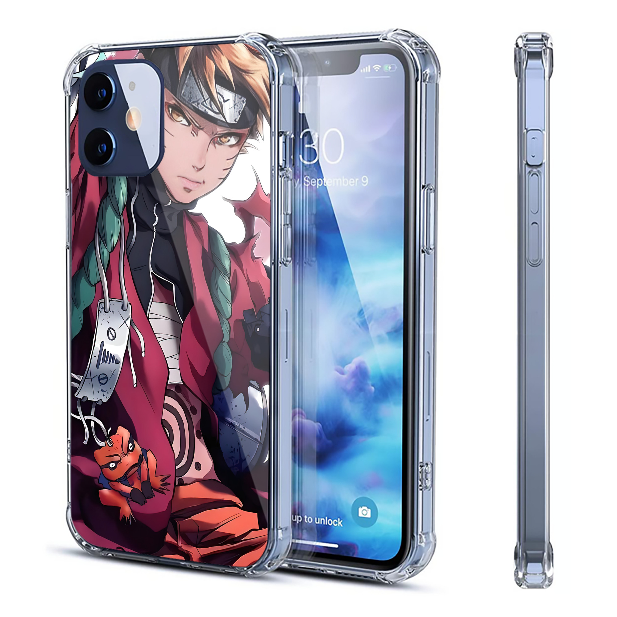 （画像用） NARUTO -ナルト- NARUTO -ナルト- 疾風伝 【iPhone 12シリーズ対応】透明スマホケース（クリアソフトケース）